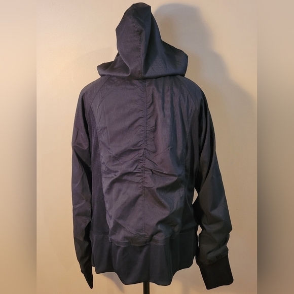 RBX Lined Lightweight Athletic/Windbreaker Jacket with Hood, Black, Size Large - Picture 5 of 12